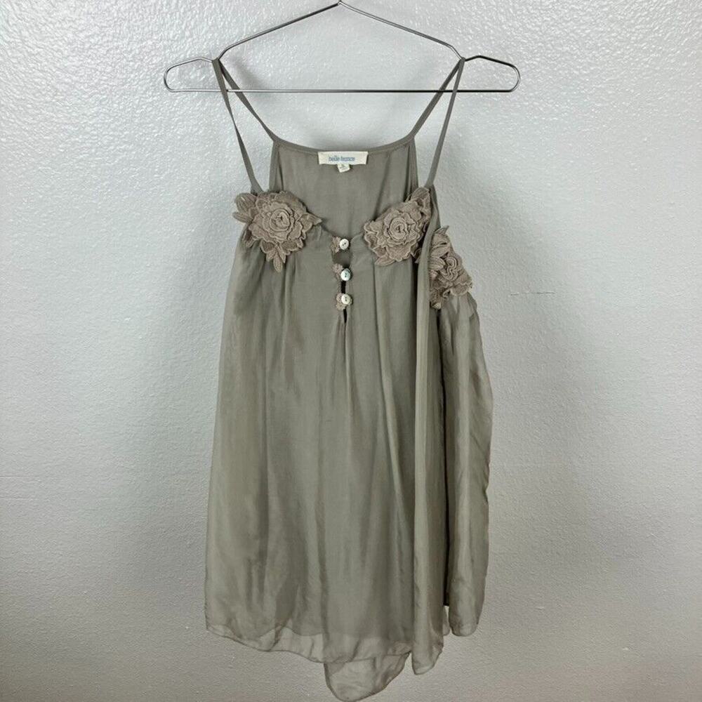 Belle France Silk Fairy Shirt Womens M Whimsigoth Peasant Cottagecore Ethereal